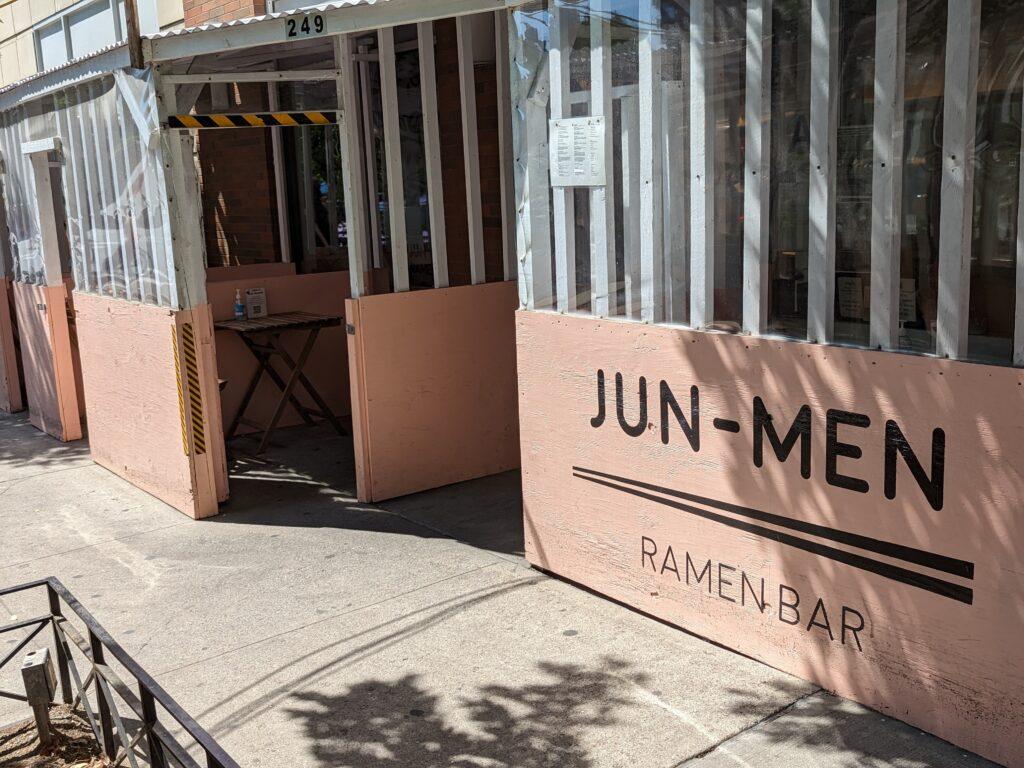 Jun-Men Ramen Bar outside